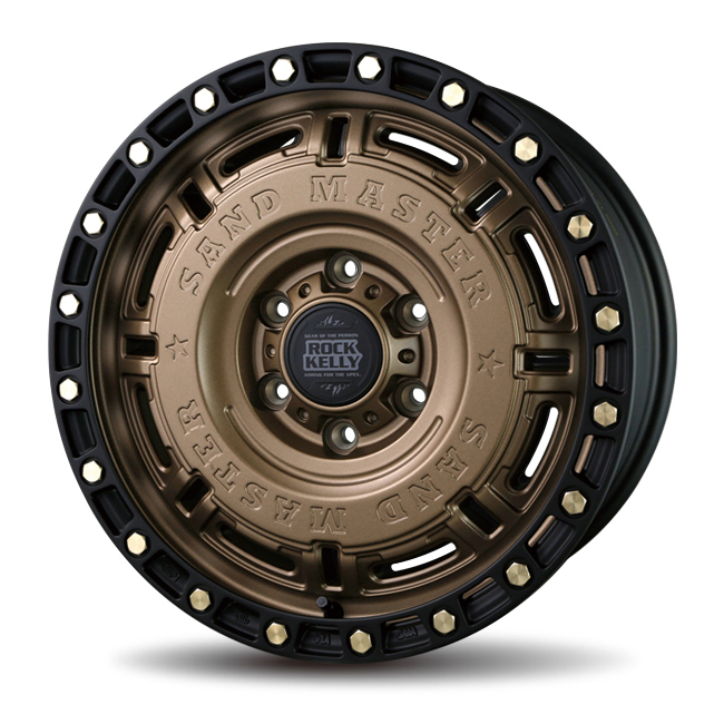 ROCK KELLY SAND MASTER Matte Bronze/Black lip[18&times;8.5J 6-139.7]